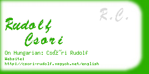 rudolf csori business card